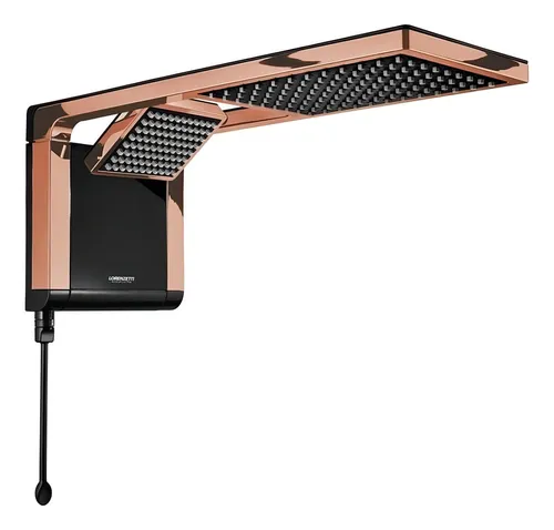 Chuveiro Acqua Duo Black/Rose Gold 127v/5500w Lorenzetti